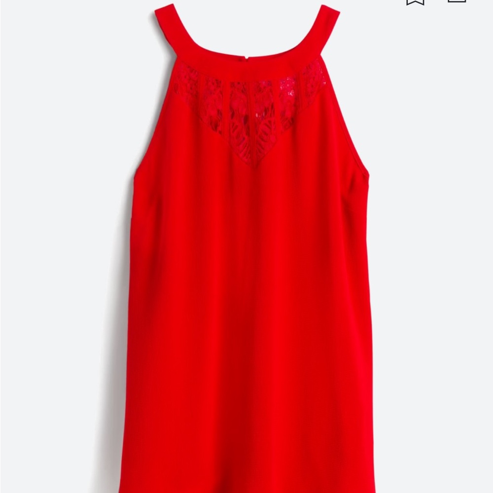 NWT Red lace tank top